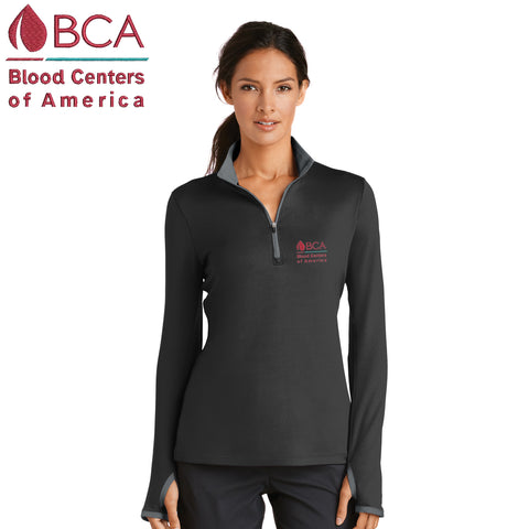 BCA - 779796 Nike Ladies Dri-FIT Stretch 1/2-Zip Cover-Up