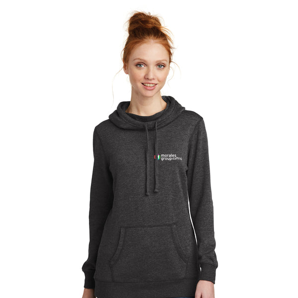 Morales Group and Accion - DM493 District ® Women’s Lightweight Fleece Hoodie