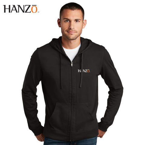 Hanzo - DT1100 District ® Jersey Full-Zip Hoodie