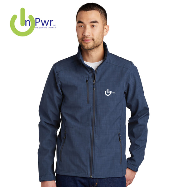 EB532 Eddie Bauer® Shaded Crosshatch Soft Shell Jacket