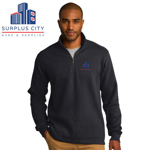 Surplus City - F295 Port Authority® Slub Fleece 1/4-Zip Pullover
