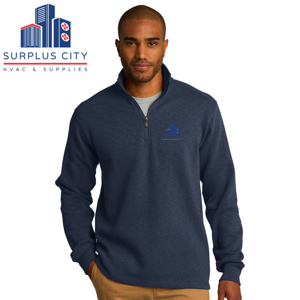Surplus City - F295 Port Authority® Slub Fleece 1/4-Zip Pullover