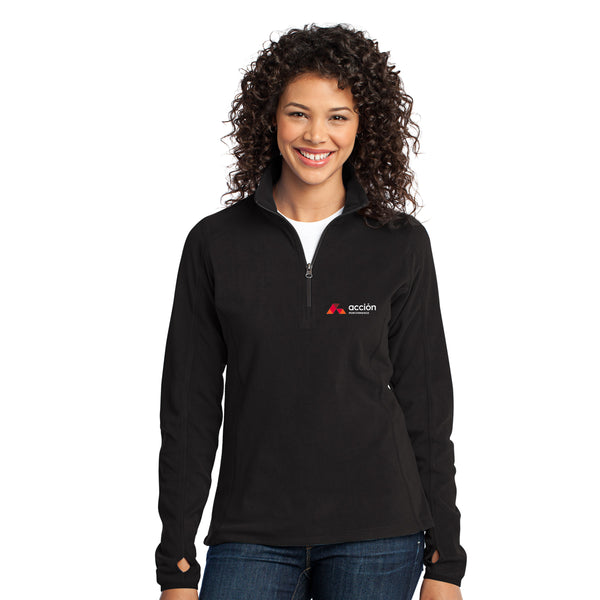 Morales Group and Accion - L224 Port Authority® Ladies Microfleece 1/2-Zip Pullover