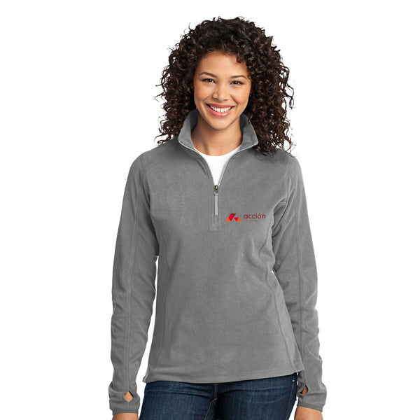 Morales Group and Accion - L224 Port Authority® Ladies Microfleece 1/2-Zip Pullover