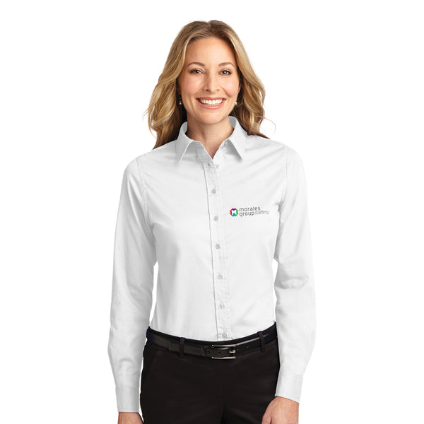 Morales Group and Accion - L608 Port Authority® Ladies Long Sleeve Easy Care Shirt