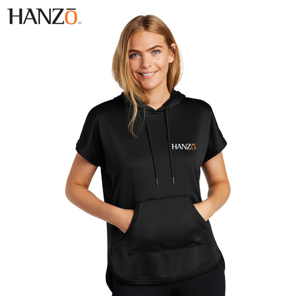 Hanzo - LNEA533 New Era ® Ladies Performance Terry Short Sleeve Hoodie