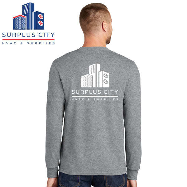 Surplus City - PC55LS Port & Company® Long Sleeve Core Blend Tee
