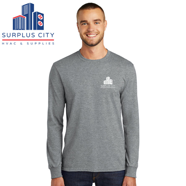 Surplus City - PC55LS Port & Company® Long Sleeve Core Blend Tee