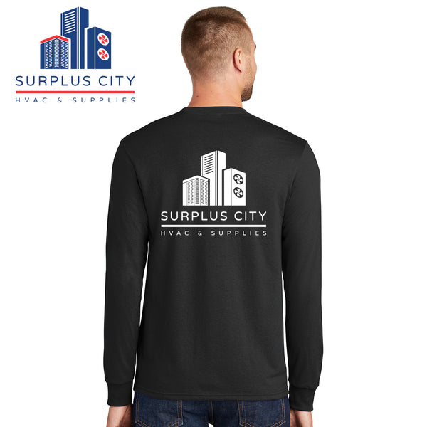 Surplus City - PC55LS Port & Company® Long Sleeve Core Blend Tee