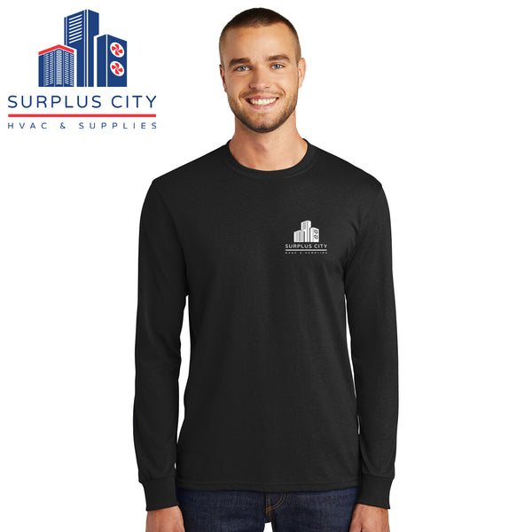 Surplus City - PC55LS Port & Company® Long Sleeve Core Blend Tee