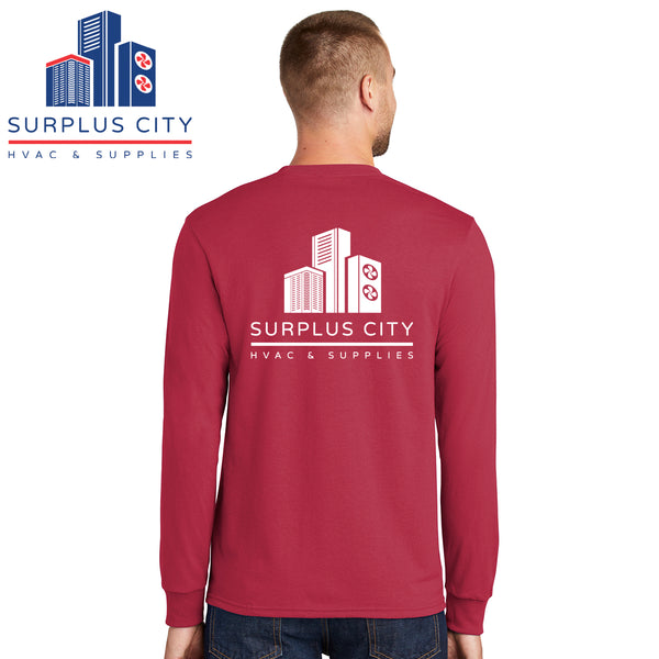 Surplus City - PC55LS Port & Company® Long Sleeve Core Blend Tee
