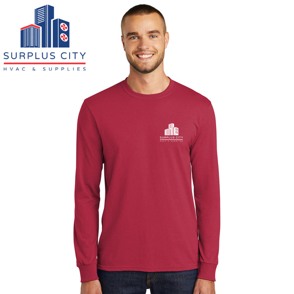 Surplus City - PC55LS Port & Company® Long Sleeve Core Blend Tee