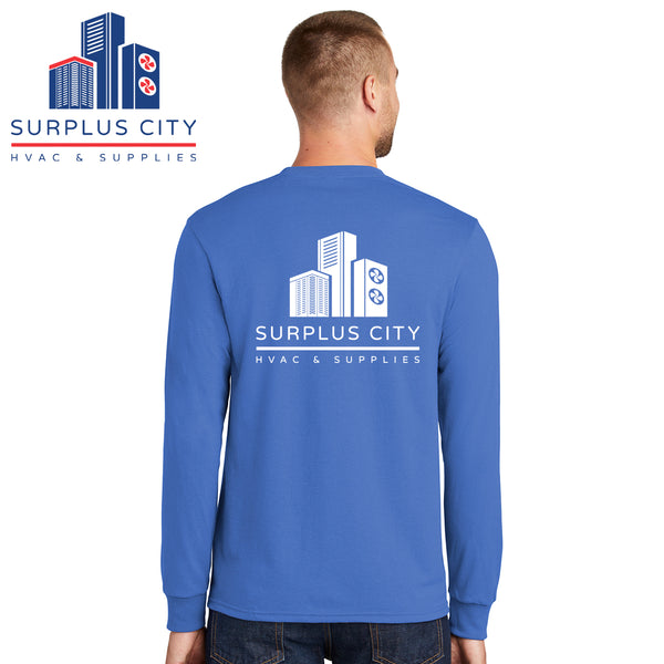 Surplus City - PC55LS Port & Company® Long Sleeve Core Blend Tee