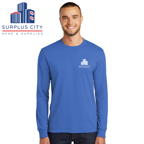Surplus City - PC55LS Port & Company® Long Sleeve Core Blend Tee