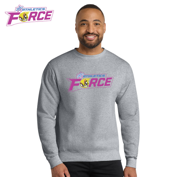 Force Softball - PC78 Port & Co® Core Fleece Crewneck Sweatshirt
