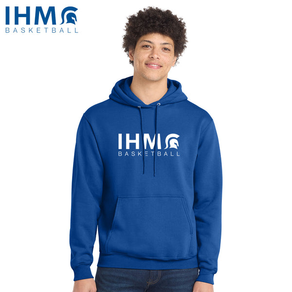 IHM Basketball - PC78H Port & Co® Core Fleece Pullover Hooded Sweatshirt