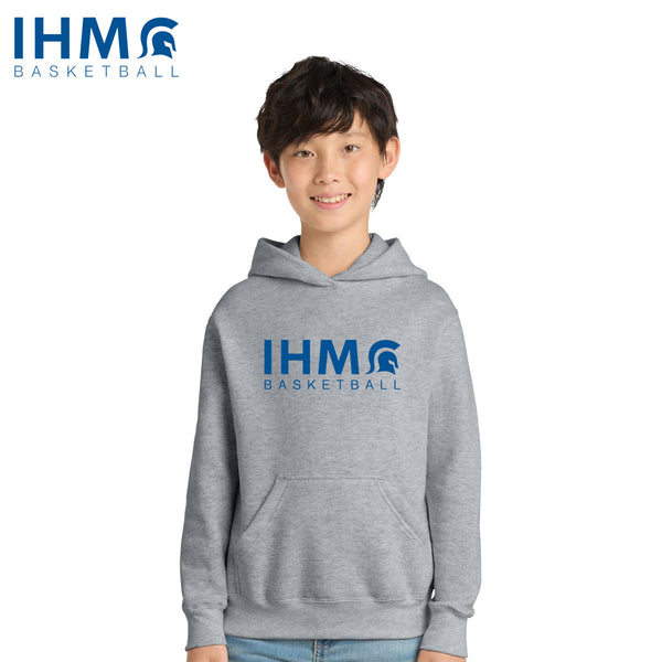 IHM Basketball - PC78YH Port & Co® Youth Core Fleece Pullover Hooded Sweatshirt