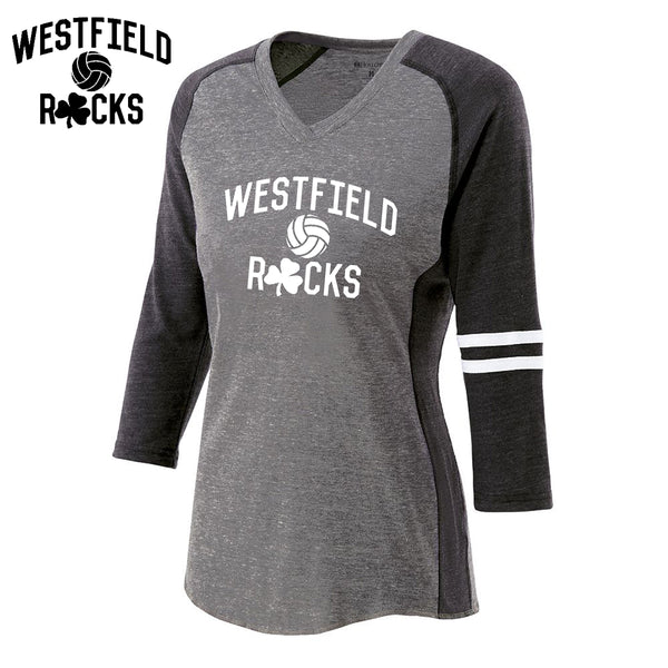 Rocks Volleyball - 229345-b Ladies Applaud Shirt