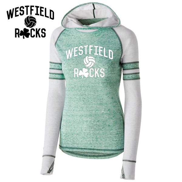 Rocks Volleyball - 229749-b Ladies Advocate Hoodie