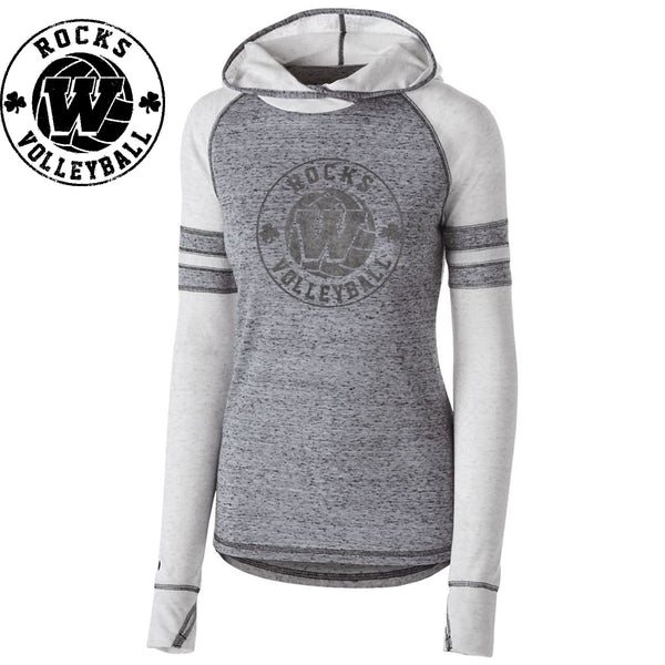 Rocks Volleyball - 229749-a Ladies Advocate Hoodie