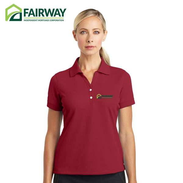Fairway (red) - Nike Ladies Dri-FIT Classic Polo