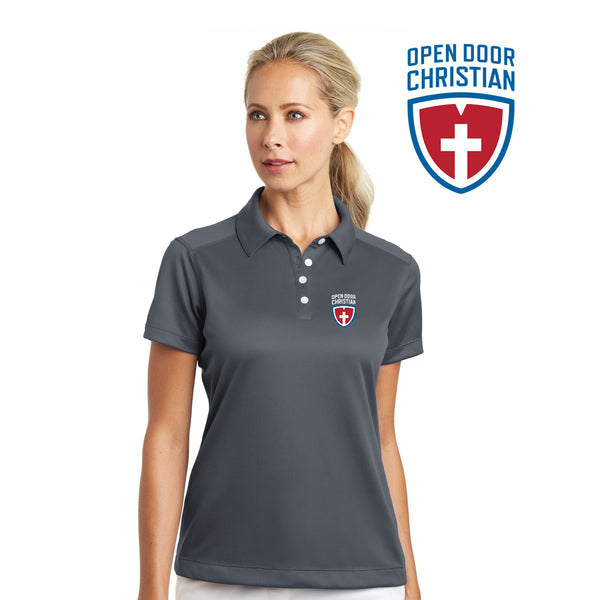 Open Door - 354064 Nike Golf - Ladies Dri-FIT Pebble Texture Polo