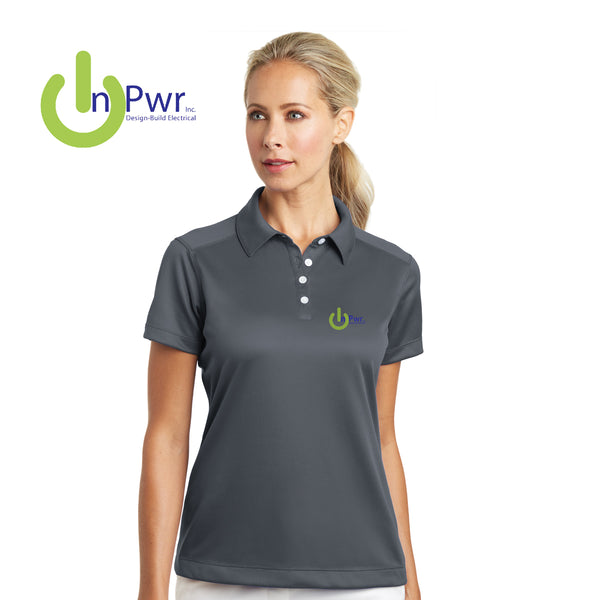 InPwr - 354064 Nike Ladies Dri-FIT Pebble Texture Polo