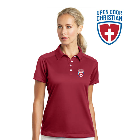 Open Door - 354064 Nike Golf - Ladies Dri-FIT Pebble Texture Polo