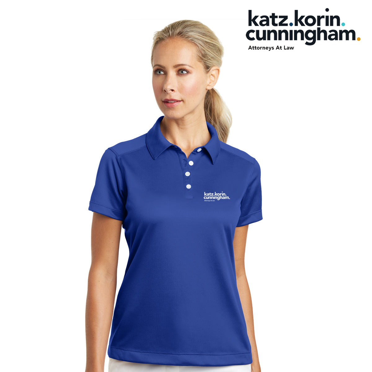 KKC 354064 Nike Ladies Dri FIT Pebble Texture Polo OneStop Marketing Indianapolis