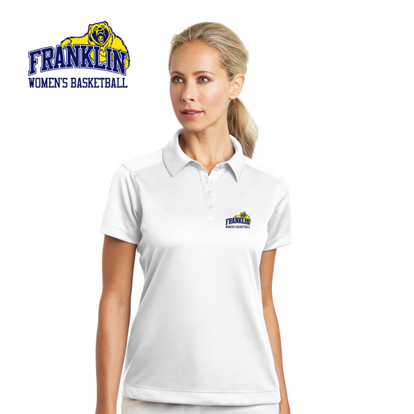 Franklin College - 354064 Nike Ladies Dri-FIT Pebble Texture Polo