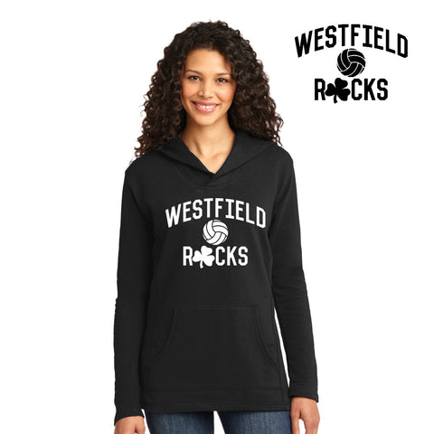 Rocks Volleyball - 72500L-c Anvil® Ladies French Terry Pullover Hooded Sweatshirt