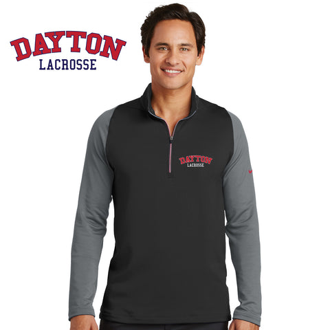 Dayton Lacrosse - 779795 Nike Golf Dri-FIT Stretch 1/2-Zip Cover-Up