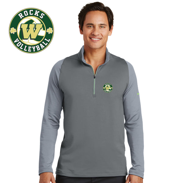 Rocks Volleyball - 779795-a Nike Golf Dri-FIT Stretch 1/2-Zip Cover-Up