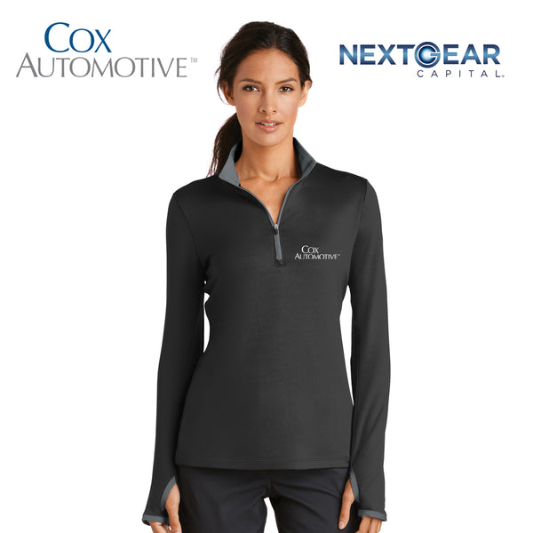 Cox Automotive - 779796 Nike Ladies Dri-FIT Stretch 1/2-Zip Cover-Up