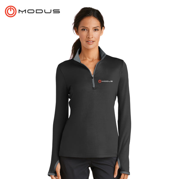 Modus - 779796 Nike Ladies Dri-FIT Stretch 1/2-Zip Cover-Up