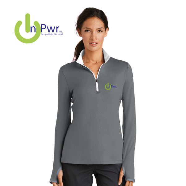 InPwr - 779796 Nike Ladies Dri-FIT Stretch 1/2-Zip Cover-Up