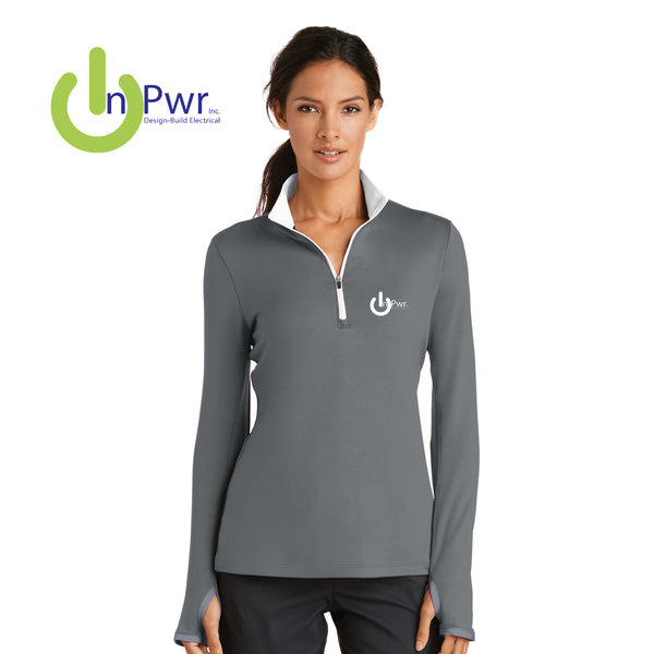 InPwr - 779796 Nike Ladies Dri-FIT Stretch 1/2-Zip Cover-Up