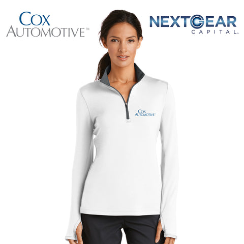Cox Automotive - 779796 Nike Ladies Dri-FIT Stretch 1/2-Zip Cover-Up