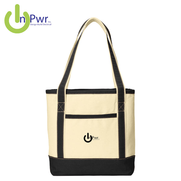 InPwr - BG412 Port Authority® Medium Cotton Canvas Boat Tote