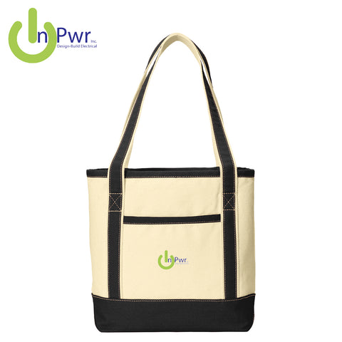 InPwr - BG412 Port Authority® Medium Cotton Canvas Boat Tote