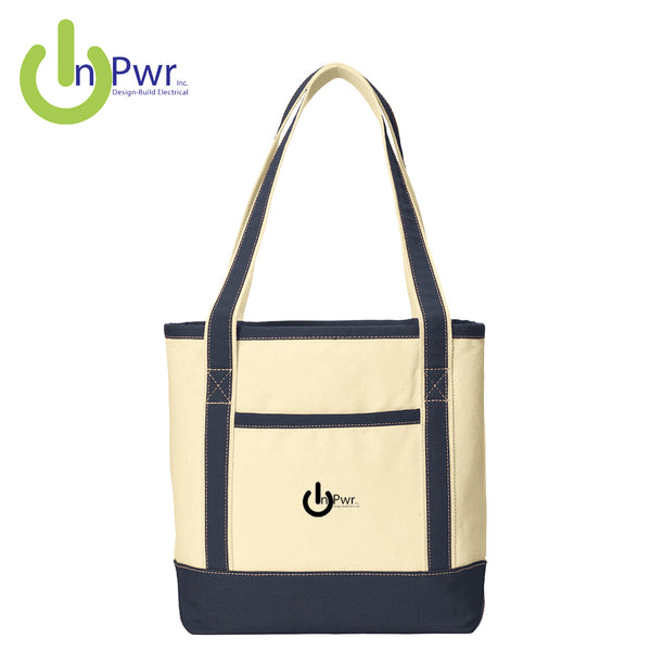 InPwr - BG412 Port Authority® Medium Cotton Canvas Boat Tote