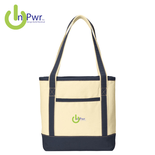 InPwr - BG412 Port Authority® Medium Cotton Canvas Boat Tote