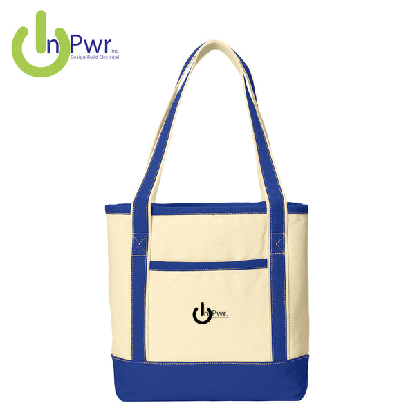 InPwr - BG412 Port Authority® Medium Cotton Canvas Boat Tote