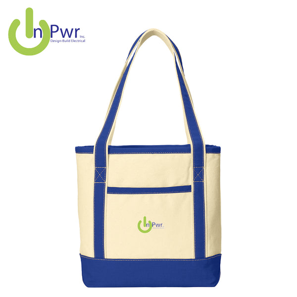 InPwr - BG412 Port Authority® Medium Cotton Canvas Boat Tote