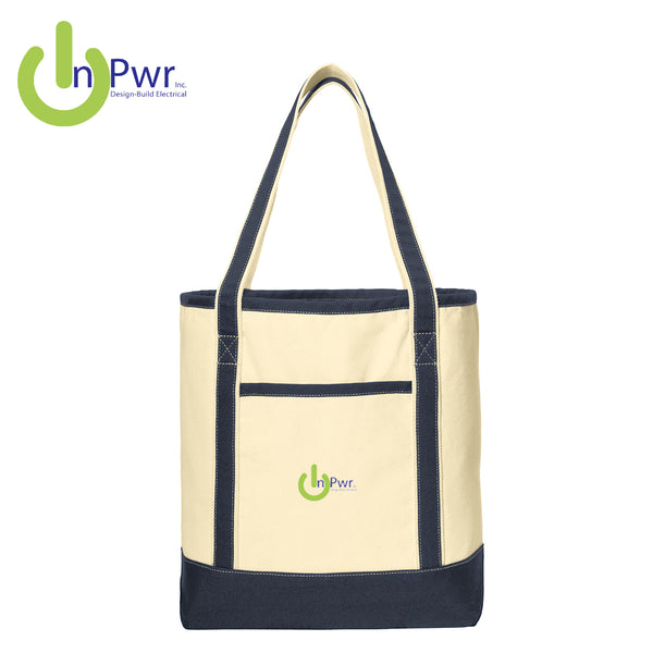 InPwr - BG413 Port Authority® Large Cotton Canvas Boat Tote