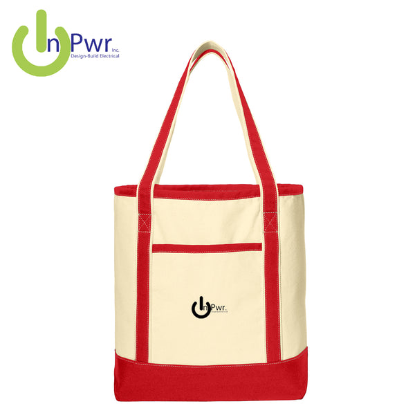 InPwr - BG413 Port Authority® Large Cotton Canvas Boat Tote