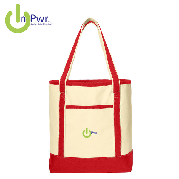 InPwr - BG413 Port Authority® Large Cotton Canvas Boat Tote