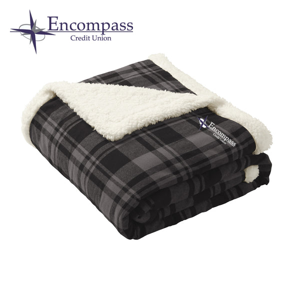 Encompass - BP43 Port Authority ® Flannel Sherpa Blanket