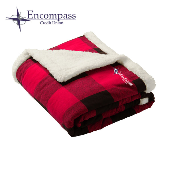 Encompass - BP43 Port Authority ® Flannel Sherpa Blanket