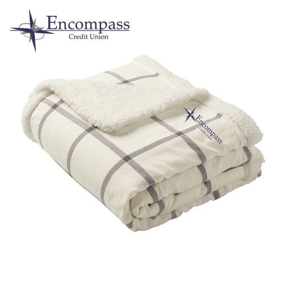 Encompass - BP43 Port Authority ® Flannel Sherpa Blanket